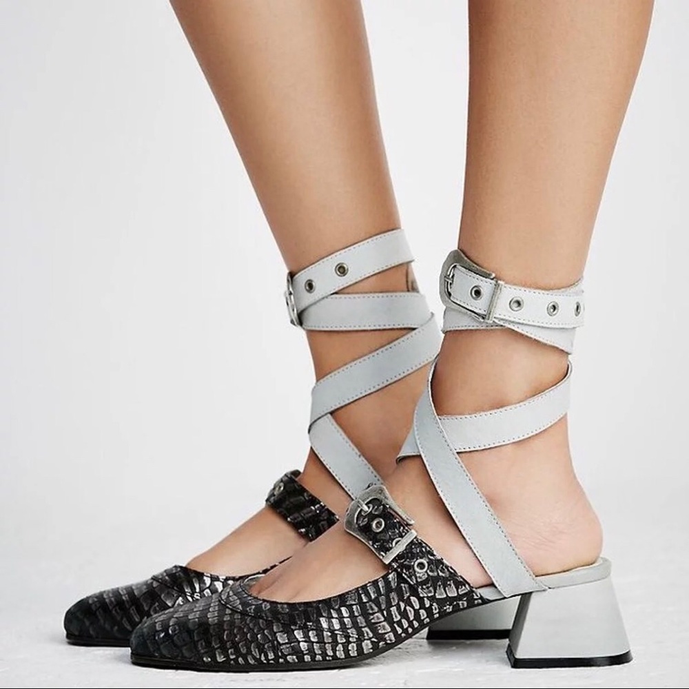 Free People Wrap Mary Janes